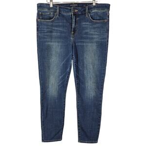 LUCKY BRAND WOMEN'S MID RISE CROP AVA BLUE JEANS SIZE 14/32